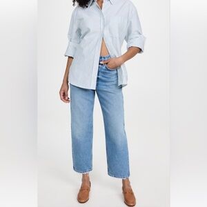 AGOLDE 90s Crop Mid Rise Straight Jeans